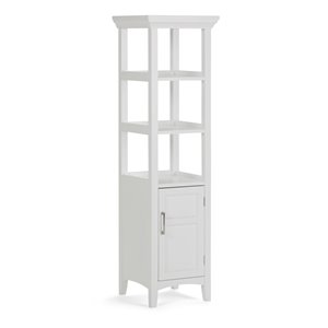 Simpli Home Avington 56.30-In x 15.75-In White Bath Storage Tower