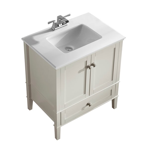 Off White Bathroom Vanity With Sink – Artcomcrea