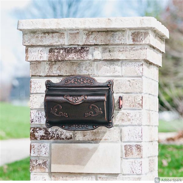Fine Art Lighting Ltd. Bronze Ornate Wall Mounted Mailbox