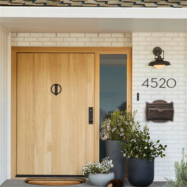 Fine Art Lighting Ltd. Bronze Ornate Wall Mounted Mailbox