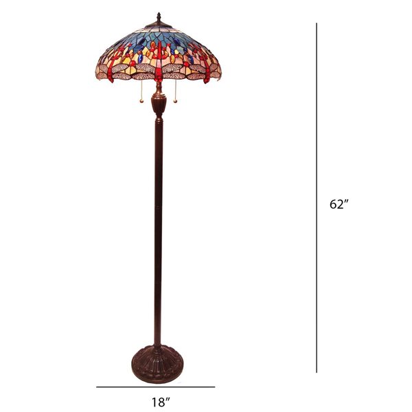 Fine Art Lighting Ltd. Tiffany 62-in Bronze Dragonfly Floor Lamp