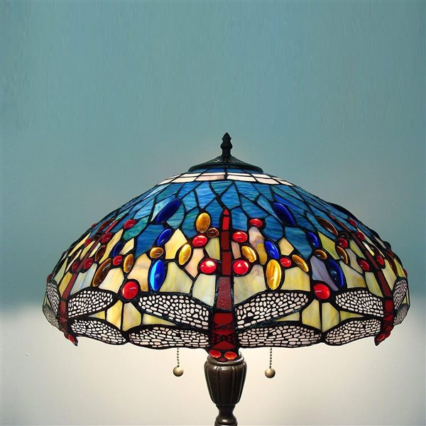 Fine Art Lighting Ltd. Tiffany 62-in Bronze Dragonfly Floor Lamp