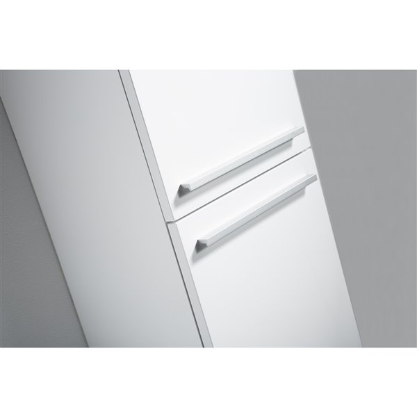 GEF Armoire à linge Rosalie blanche 6 tablettes/2 portes 65 po H
