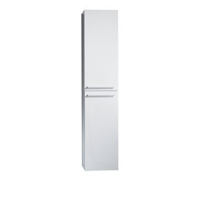 GEF Rosalie Linen Cabinet White 6-Shelve/2-Door 65-in H