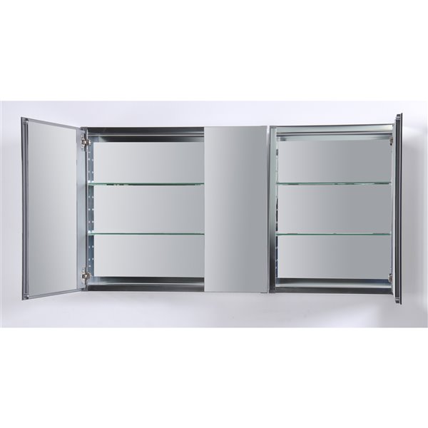 GEF Avila Aluminum Medicine Cabinet, 50-in