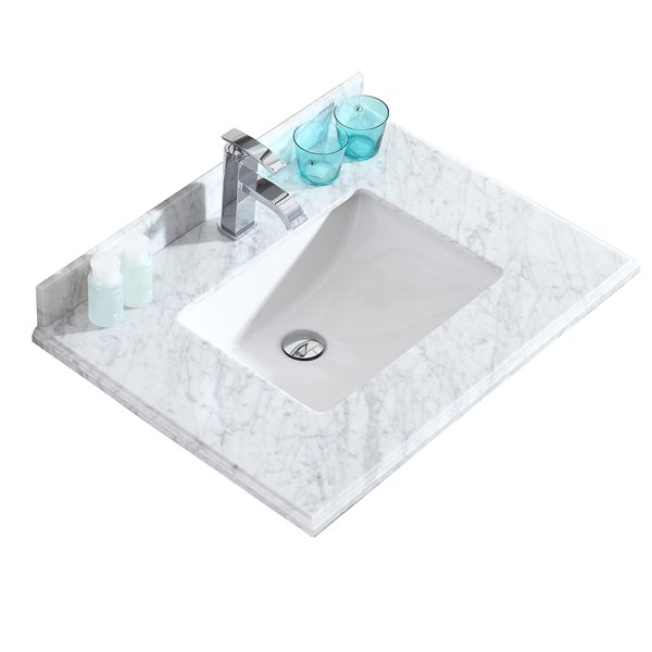 Gef Bathroom Vanity Countertop 31 In Carrara Marble 31ctc Rona Gef Bathroom Vanity Countertop 31 In, 30 Marble Vanity Top With Sink