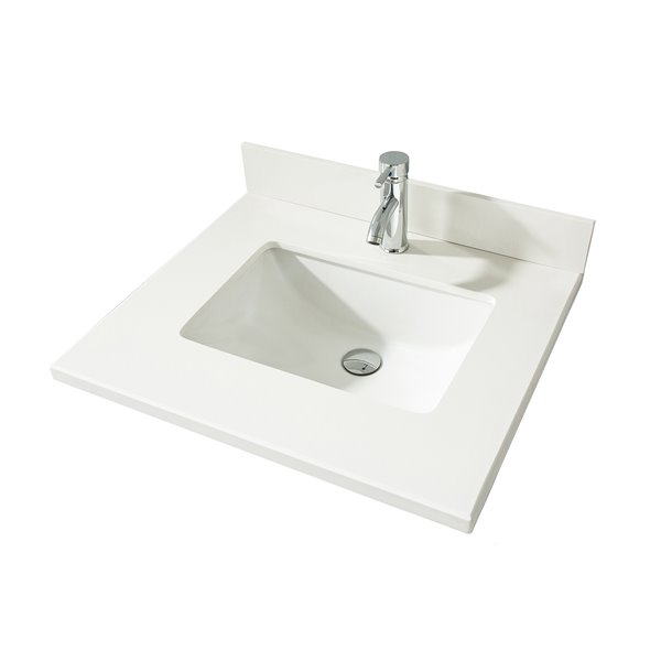 Gef Bathroom Vanity Countertop 25 In, 25 X 22 Quartz Vanity Top