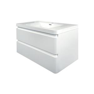 GEF Scarlett 36-in White Single Sink Bathroom Vanity with Acrylic Top
