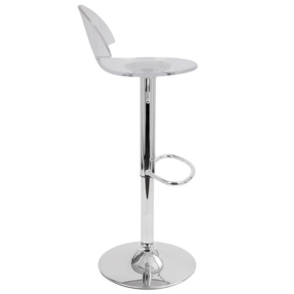 Lumisource Venti Contemporary Clear, Clear Acrylic Bar Stools Canada