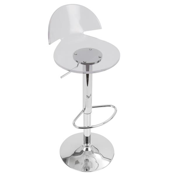Lumisource Venti Contemporary Clear, Clear Acrylic Bar Stools Canada