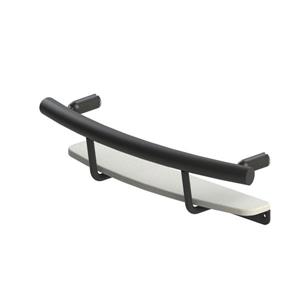 Invisia Collection Matte Black Shampoo Shelf and Support Bar