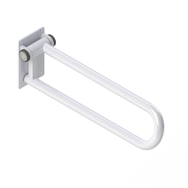 HealthCraft Products PT Rail™ 32-in White Bathroom Safety Accessory With Hinged Right Side