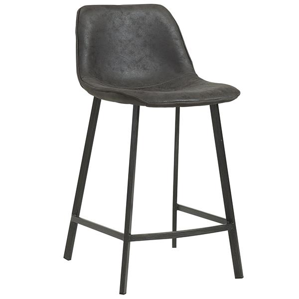 grey suede stool