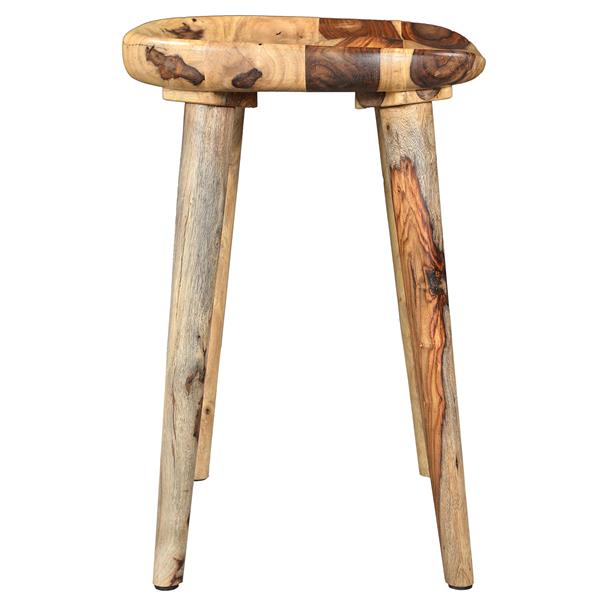 Worldwide Home Furnishings Natural Wood Counter Height Stool 26in 203328NAT RONA