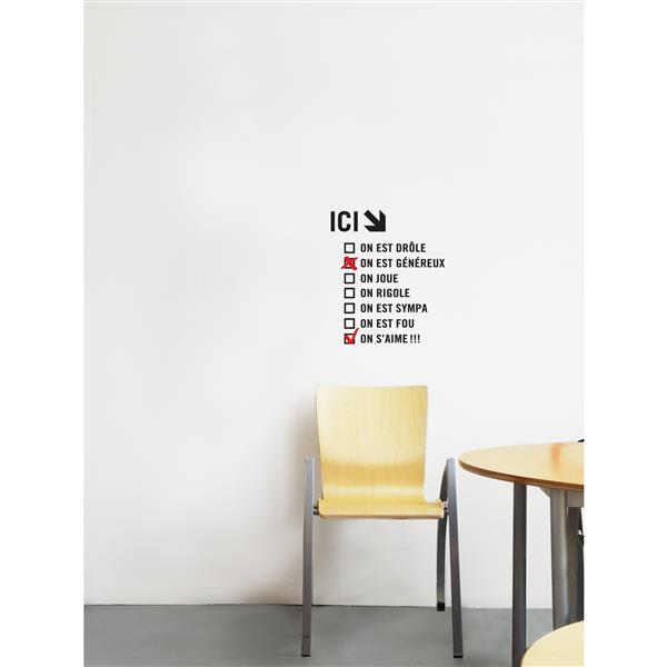 Adzif Text Wall Decal On Est Drole 1 3 X 1 5 T3141 R70 Rona