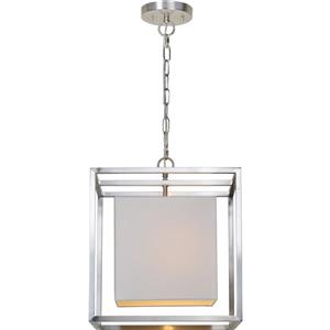Fallon And Rose Eastleigh 16-In x 16-In Brushed Nickel 1-Light Pendant Light