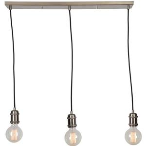 Zou Modern Epworth 28-In x 117-In Brushed Nickel 3-Light Pendant Light