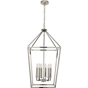 Notre Dame Design Merrygold 6-Light Pendant -Polished Nickel