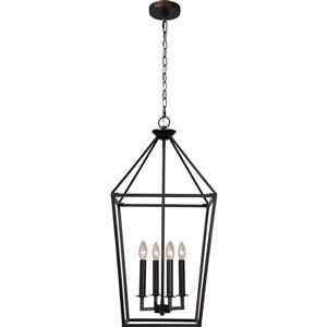 Notre Dame Design Royston 4-Light Pendant - Graphite Bronze