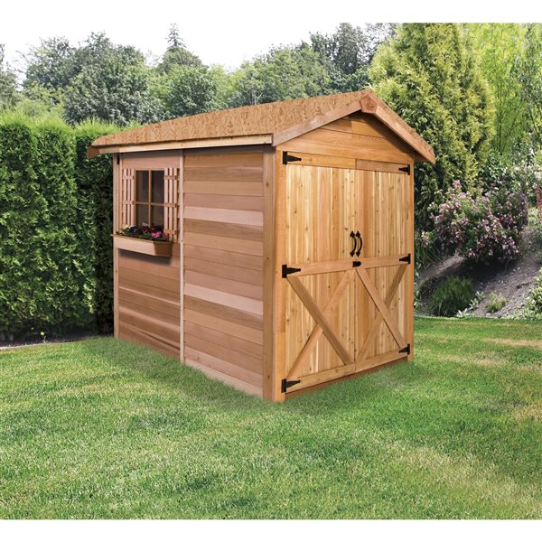 Cedarshed Rancher 6-ft x 9-ft Cedar Storage Shed R69 | RONA