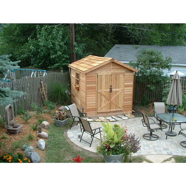 Cedarshed Rancher 8-ft x 10-ft 100% western red cedar Storage Shed