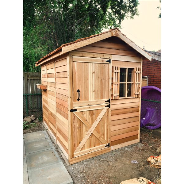 Cedarshed Gardener 6-ft x 6-ft Red Cedar Storage Shed 1-Door and 1-Window