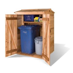 Cedarshed Greenpod 4-ft x 4-ft Cedar Storage Shedhed Greenpod Storage Shed 4' x 4 ' Cedar