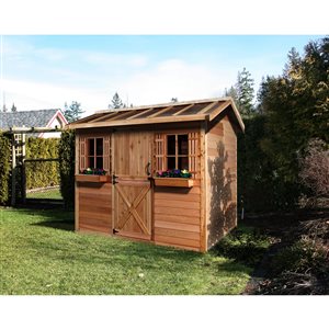 Cedarshed HobbyHouse 12-ft x 8-ft Cedar Storage Shed