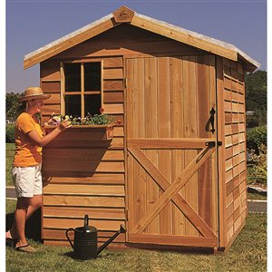 Cedarshed Gardener 8-ft x 12-ft Cedar Storage Shed Dutch Door and 1-Window