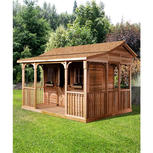 Cedarshed CookHouse 12-ft x 10-ft Cedar Storage Shed 