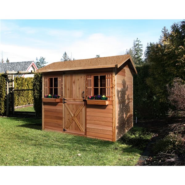 Image of Cedarshed | Cabana 9-Ft X 6-Ft Red Cedar Storage Shed Dutch Door And 2-Window | Rona