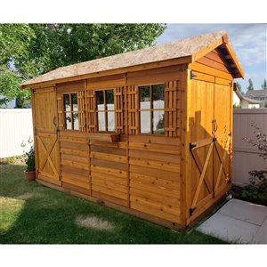 Cedarshed 6-ft x 12-ft Cedar BoatHouse Storage Shed