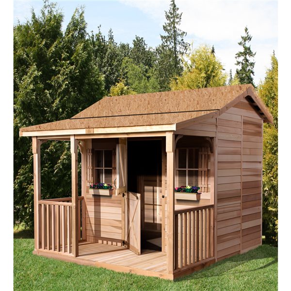 Cedarshed BunkHouse 12ft x 12ft Cedar Storage Shed BK1212 RONA