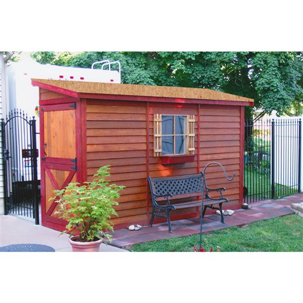 Cedarshed Bayside 12 Ft X 4 Ft Cedar Storage Shed B124 Rona