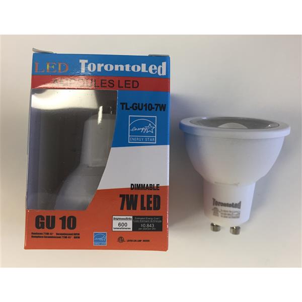 TorontoLed Bulb - GU10 - 7 W - 3000 K - 10-pack