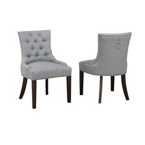 Fauteuils d'appoint, 2 pièces, gris