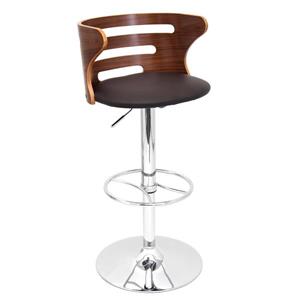 Lumisource Cosi 18.25-in x 23.75-in Faux Leather Cream Bar Stool
