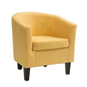 CorLiving Yellow Fabric Tub Chair