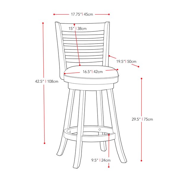 CorLiving Capuccino Brown Leather Seat Swivel Bar Stool (Set of 2)