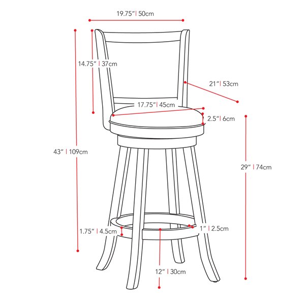 CorLiving Brown and Black Leather Seats Swivel Bar Stool (Set of 2)