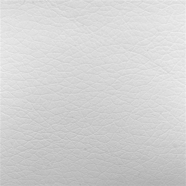 CorLiving White Square Tufted Bonded Leather Adjustable Bar Stool (Set of 2)