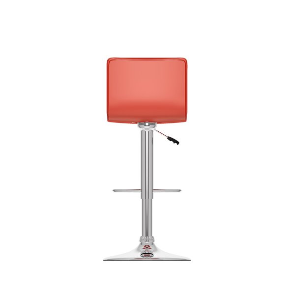 CorLiving Red Square Tufted Leatherette Adjustable Bar Stool (Set of 2)