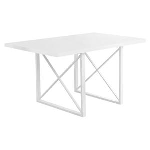 Monarch Specialties Monarch 60-in x 30-in Glossy White Dining Table