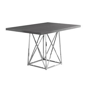 Table de cuisine Monarch, 48" x 36" x 31", métal, gris