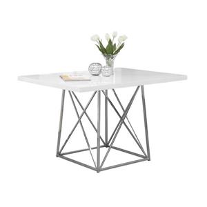 Table de cuisine Monarch ,48" x 36" x 31", métal, blanc