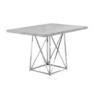 Table de cuisine Monarch, 48" x 36" x 31", métal, ciment