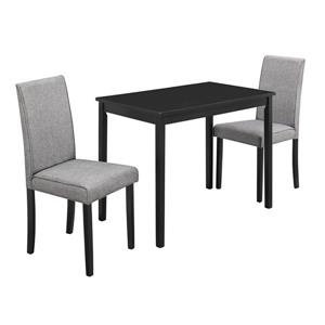Monarch  Gray and Black 5 Piece Dining Set