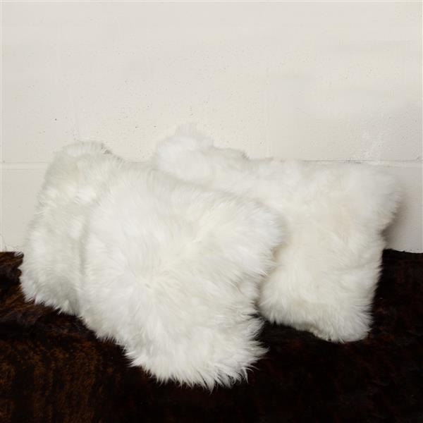 Natural by Lifestyle Brands Natural 12-in x 20-in Sheepskin Pillows (2 Pack)