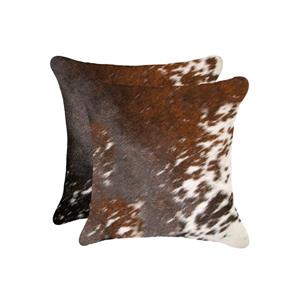 Natural by Lifestyle Brands 18-in x 18-in Kobe Cowhide Pillow (2 Pack)
