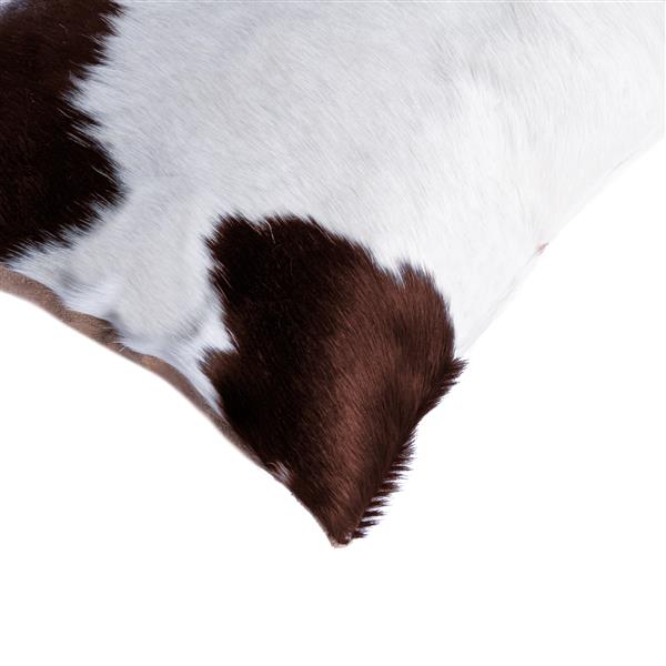 Natural by Lifestyle Brands 18-in White and Brown Kobe Cowhide Pillow (2 Pack)